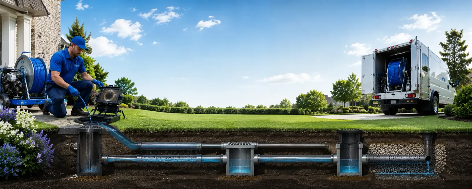 Outdoor drain cleaning information for Weston, VT